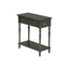 Accent Side Table, 2 Tier, Storage Drawer, Stylish Traditional Design