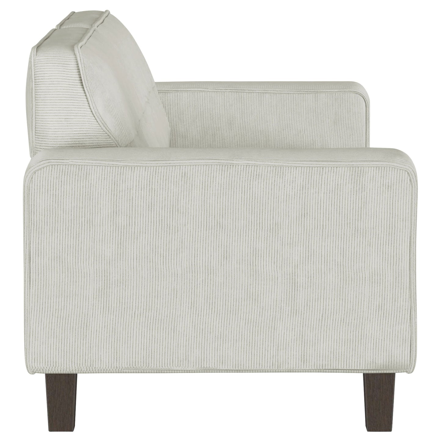 Xana - 2 Piece Upholstered Track Arm Sofa Set - Greige
