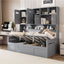 Daybed With All-In-One Cabinet And Shelf