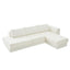 L-Shaped Modular Sofa With Double Layer Cushion