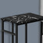 Accent Table, C - Shaped, Modern Design - Black