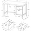 Computer Desk For Home Office, Left, Right Set - Up, Storage Drawers, Modern Design