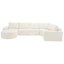Modular Cloud Sectional Sofa Set, U-Shaped Upholstered Couch With Deep Seat