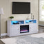 Terra - TV Stand Console With Fireplace - White Walnut