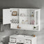Wall Mounted Bathroom Medicine Cabinet With Double Mirrored Doors