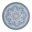Outdoor Round Side Table With Mosaic Style Top And Curved Iron Legs