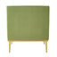 Elegant Curved Armrest Accent Armchair