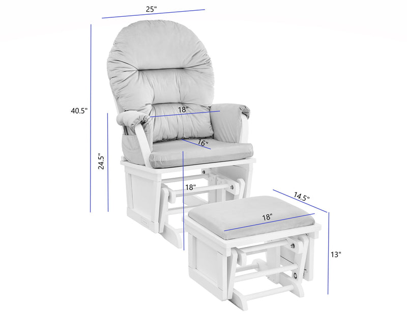 Madison - Glider & Ottoman - Base