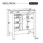 Bathroom Vanity With Sink, Freestanding Design, Soft Close Doors & Drawers - White