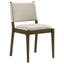 Crispin - 7 Piece Rectangular Dining Table Set With Upholstered Chairs - Brown