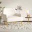 Modern Elegance Accent Chair With Curved Backrest
