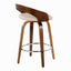 Grotto - Mid Century Modern Elegant Fixed Height Counter Stool With Swivel With Round Footrest (Set of 2)