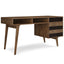 Clarkson - Desk With Side Drawers - Rustic Natural Aged Brown