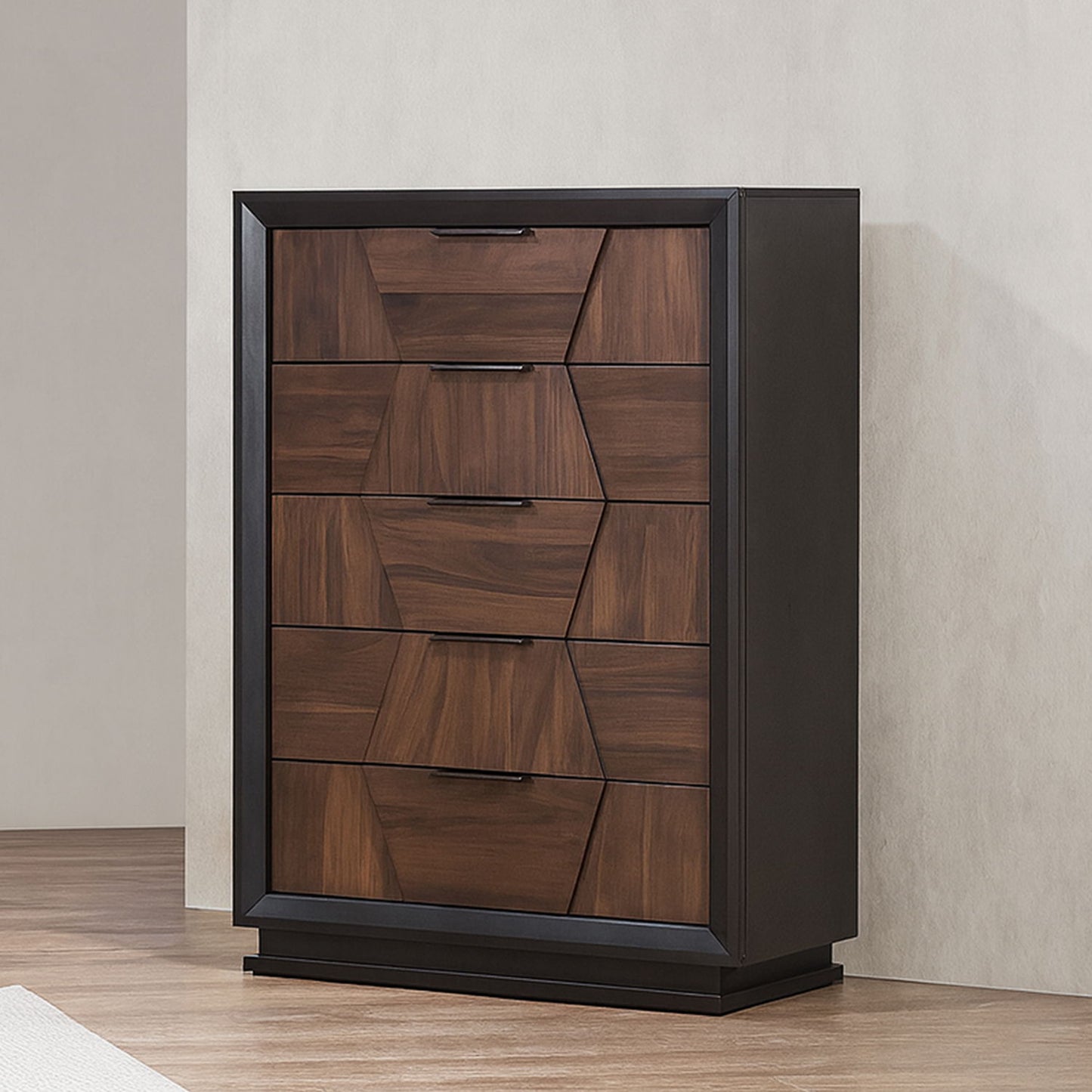 Houston - 5 Drawer Chest - Walnut