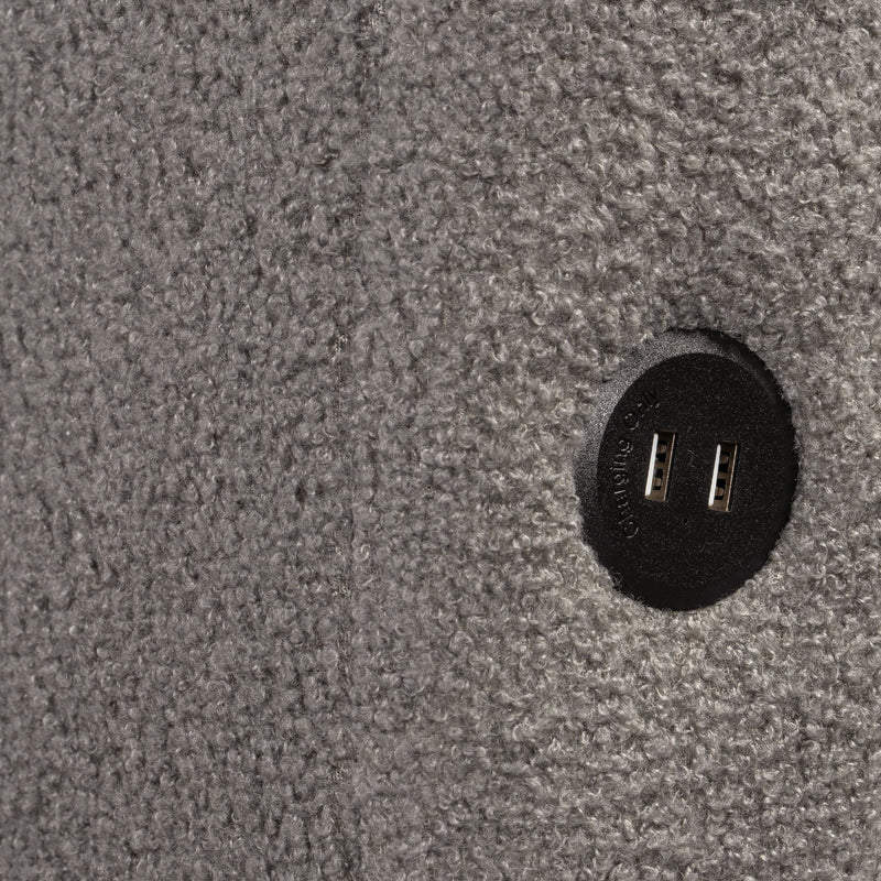 Upholstered Platform Bed With USB Charging