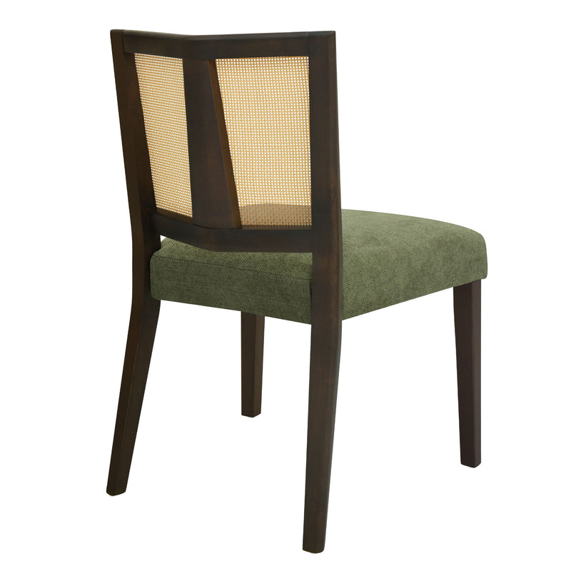 Mid Century Rattan Dining Chair Without Arms Set