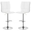 Ashbury - Upholstered Adjustable Bar Stool (Set of 2) - White