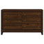 Anza - 6 Drawer Dresser Cabinet - Walnut