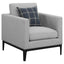 Saba - Upholstered Chair With Reversible Cushions - Gray