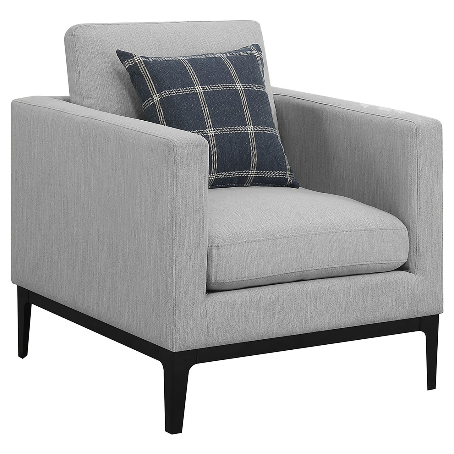 Saba - Upholstered Chair With Reversible Cushions - Gray