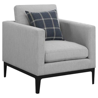 Saba - Upholstered Chair With Reversible Cushions - Gray