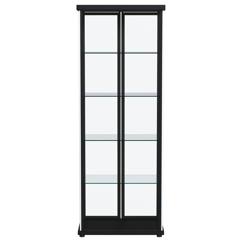 Nevra - 4 Shelf Display LED Curio Cabinet