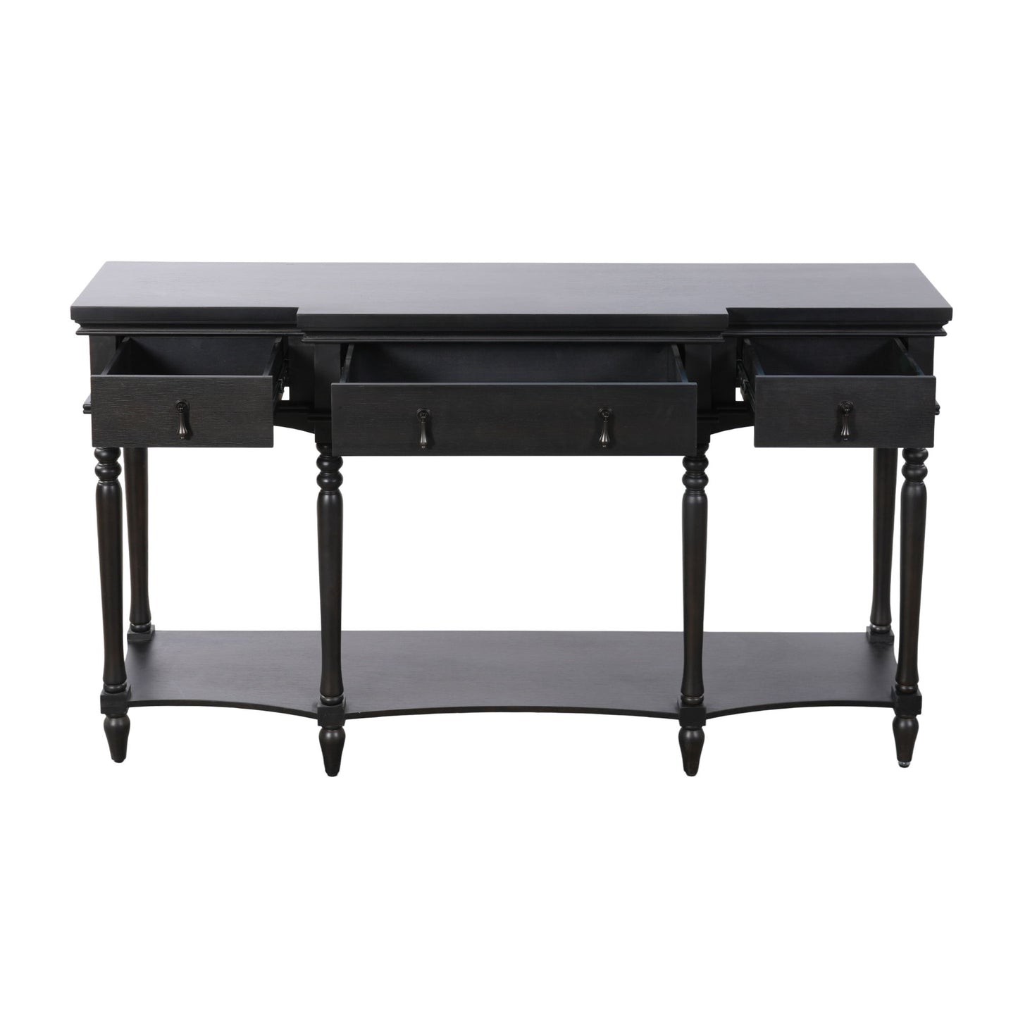Retro Console Table With 3 Soft Close Drawers