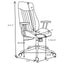 Hiram - Upholstered Adjustable Chair With High Back Support - Brown