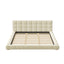 Upholstered Platform Bed Frame With Tufted Headboard