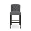 Vienna - Contemporary Fabric Tufted Wingback Counter Stools (Set of 2)