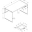 Contemporary Design Computer Desk For Home Office, Storage Drawers