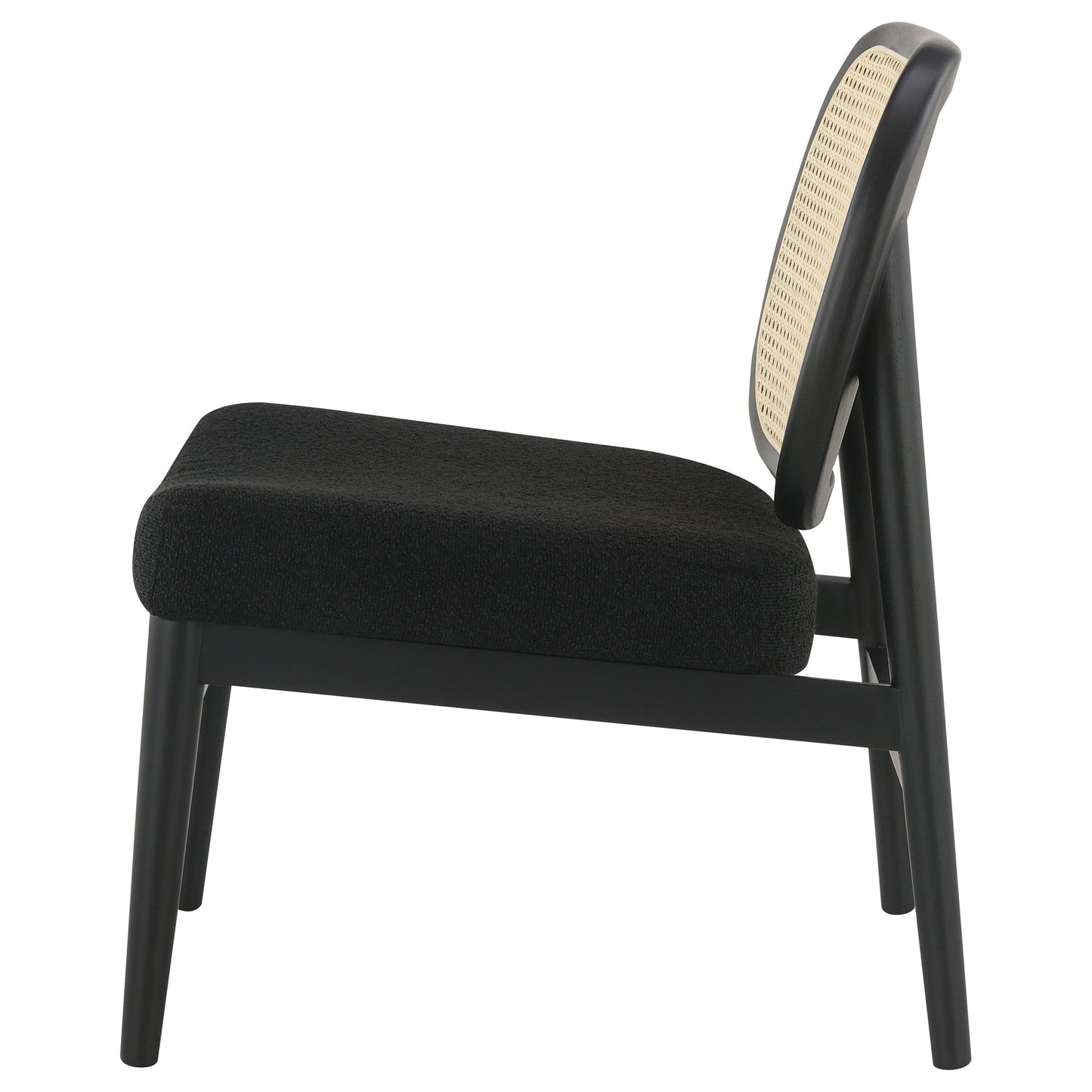 Quinne - Accent Chair With Padded Seat - Black