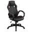 Norset - Upholstered Adjustable Home Office Desk Chair - Black