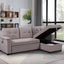 Ashlyn - Reversible Sleeper Sectional Sofa With Storage Chaise, USB Charging Ports And Pocket