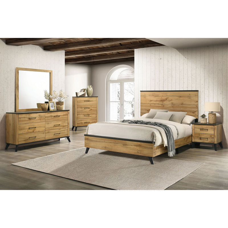 Georgina - 2 Drawer Nightstand - Natural Wood