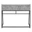 Computer Desk For Home Office, Laptop, Storage Shelves, Marble Look Contemporary & Modern