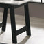 Kenzo - End Table With Faux Marble Top Finish - Black