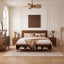 Platform Bed Frame With Footboard Storage