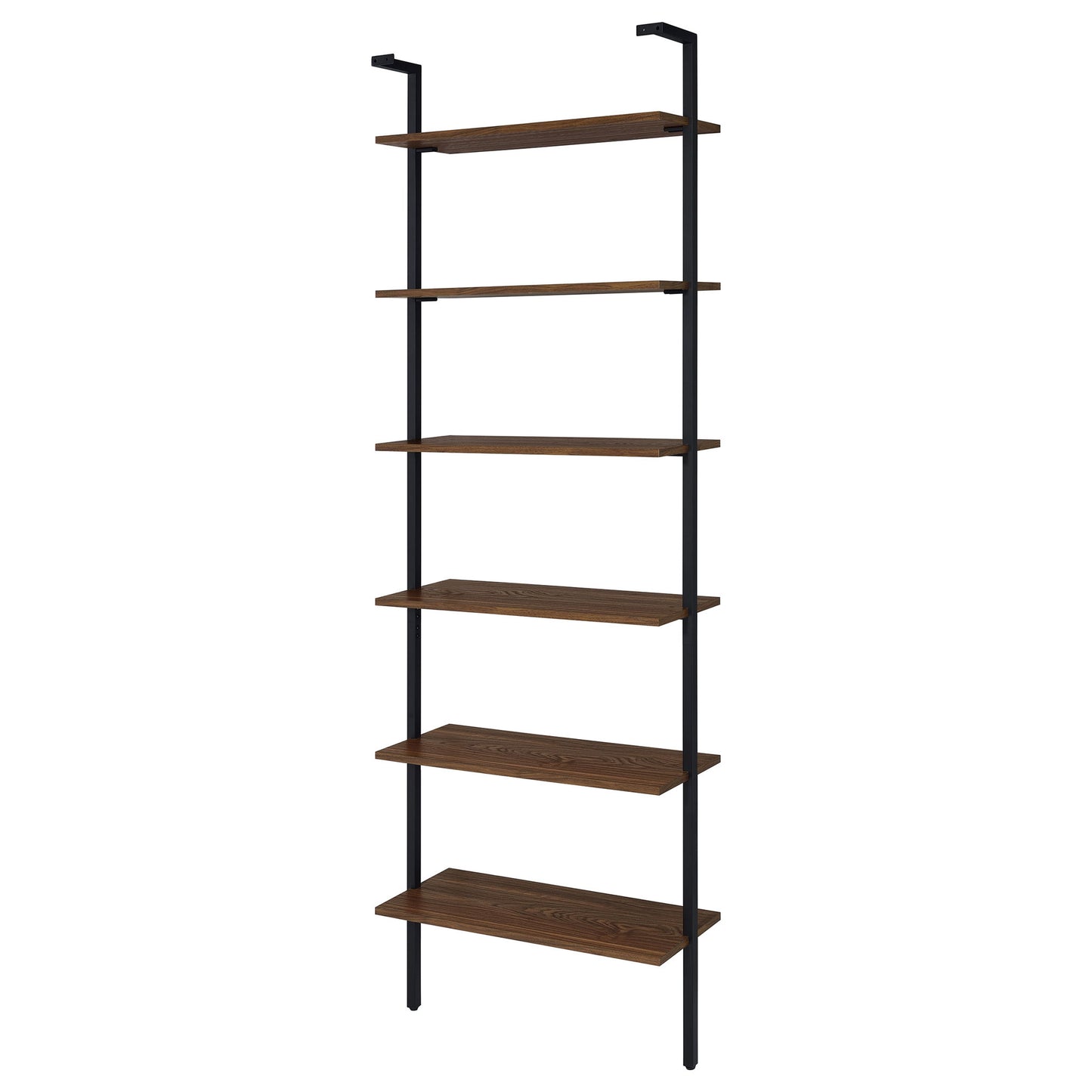 Christy - Owens - 6 Shelf Wall Bookshelf - Walnut