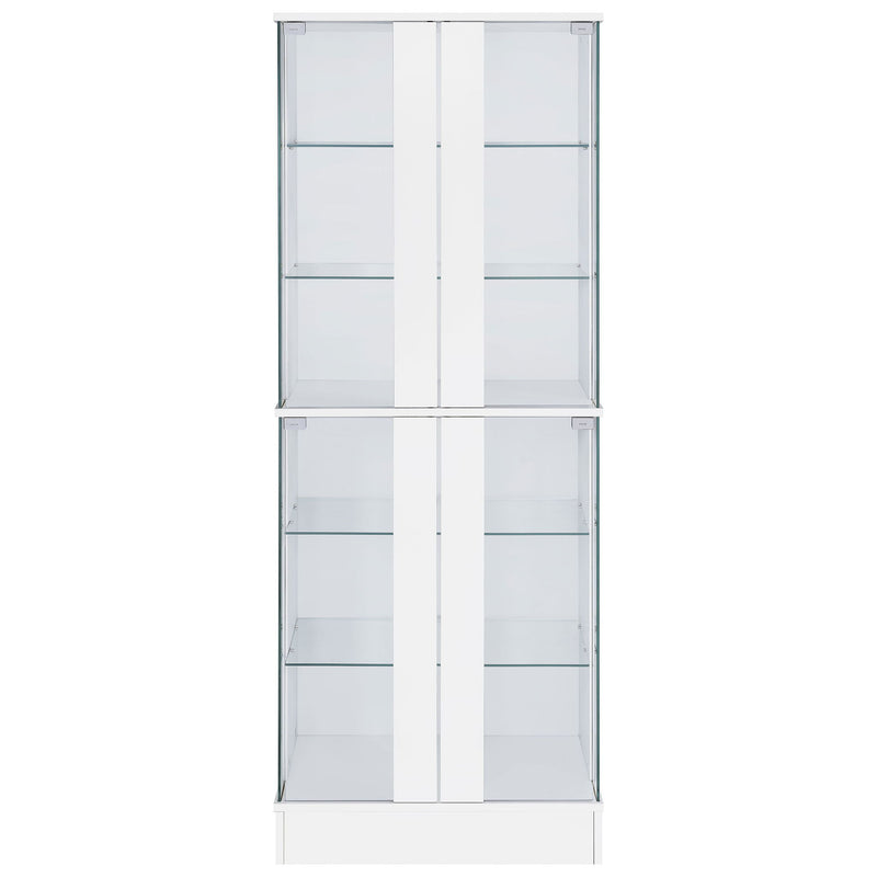 Gilbert - 4 Door LED Curio Display Cabinet