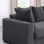 Naomi - 3 Piece Upholstered Sectional - Dark Gray