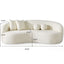 Drake - Japandi Style Curvy Boucle Sofa