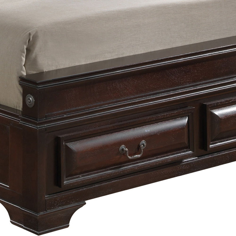 LaVita - Cama con almacenaje elegante de transición