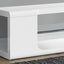 TV Stand, Console, Media Entertainment Center, Storage Shelves, Glossy Contemporary & Modern - White