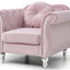Chic Transitional Flared Arm Chair