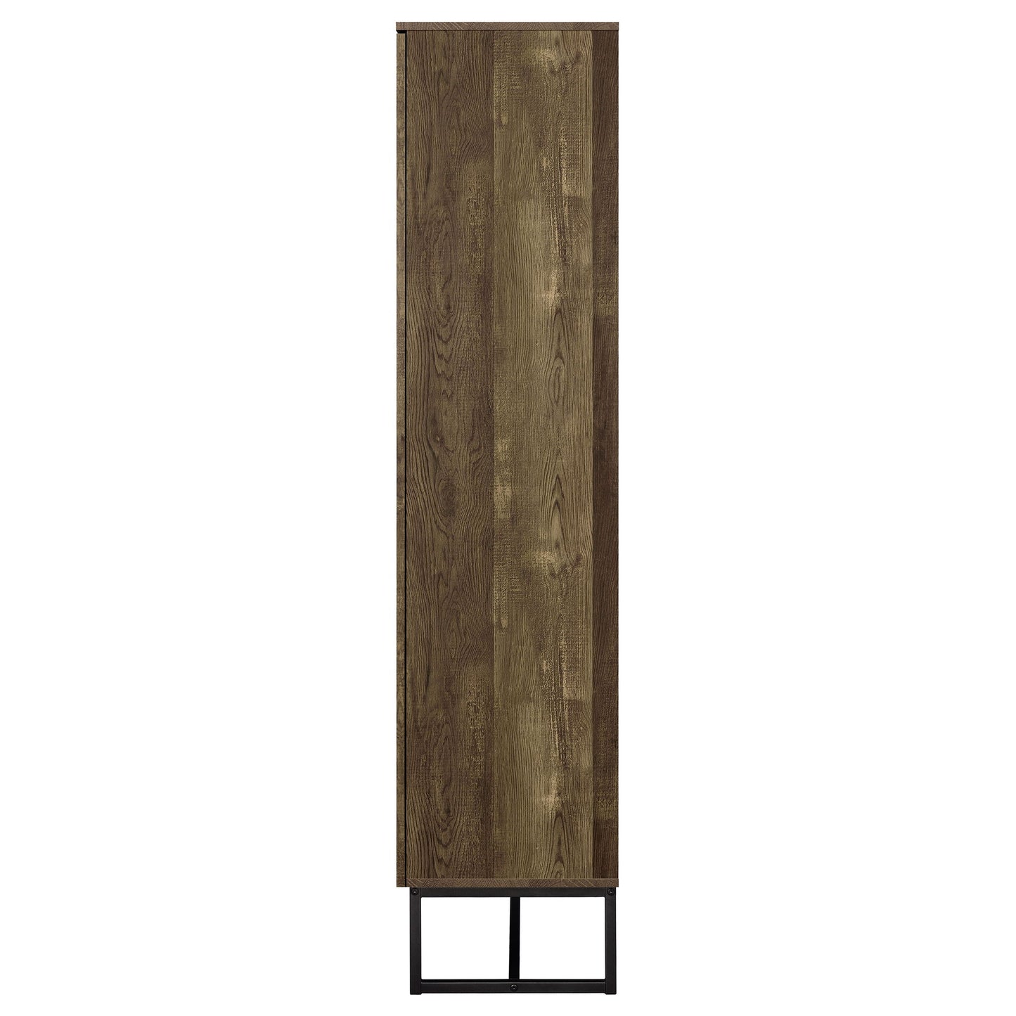 Gunderson - 8 Shelf Accent Cabinet - Oak