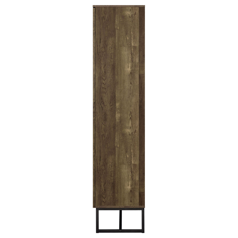 Gunderson - 8 Shelf Accent Cabinet - Oak