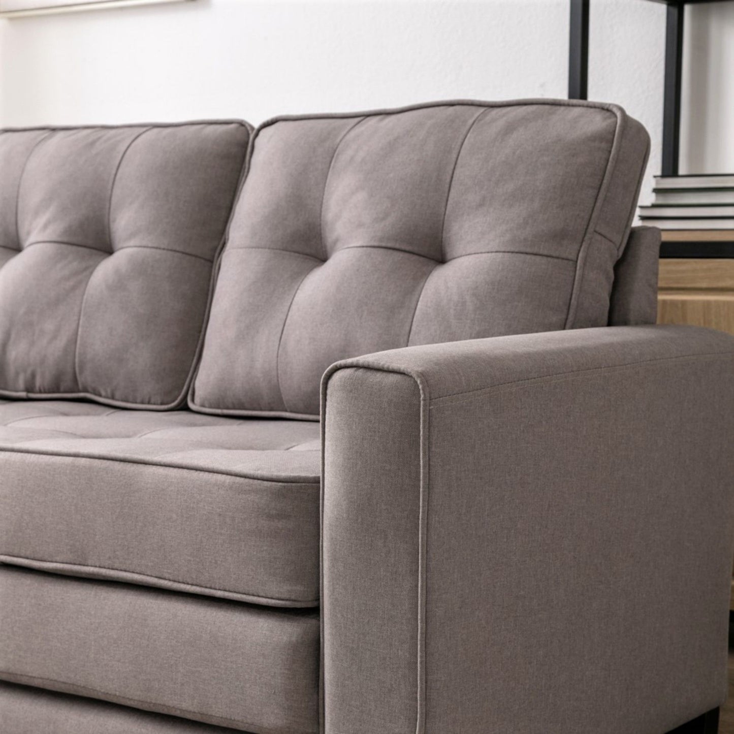 Pull Out Sleeper Loveseat - Light Brown