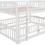 Low Bunk Bed With Slide, Fence And Ladder