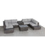 Wicker Sectional Seating Group With Cushions